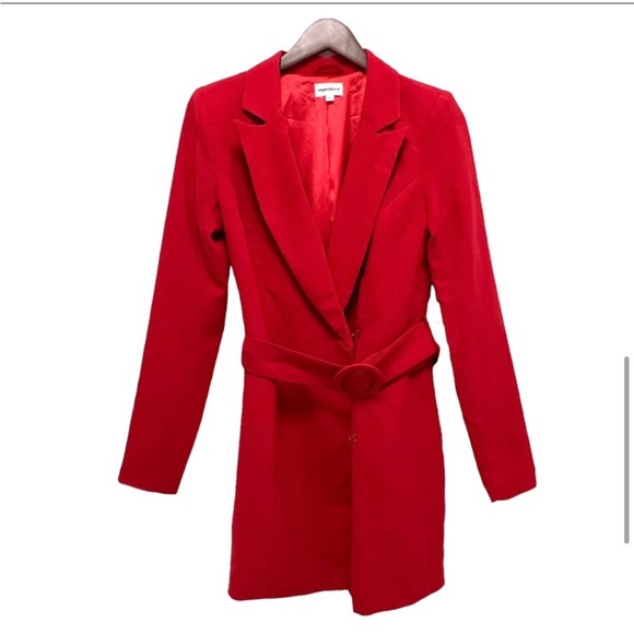 superdown Joan Belted Blazer Dress Red Mini - Picture 9 of 12